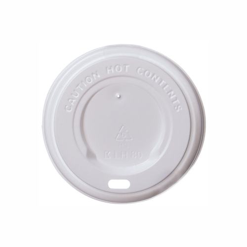 Kaffeebecher Deckel mit Trinköffnung PS weiß Ø 9,0cm